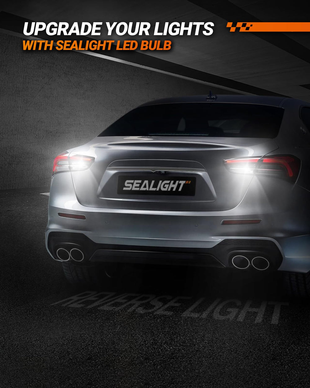 SEALIGHT backup light upgrade for 12-24V vehicles increases illumination