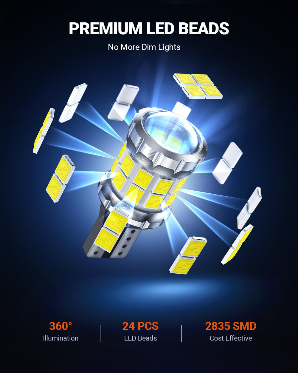 CANBUS-ready SEALIGHT bulb reduces error codes in most vehicles.