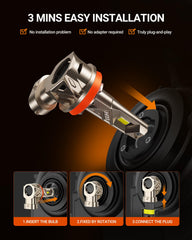Easy, tool-free 3-minute SEALIGHT bulb installation.