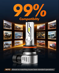SEALIGHT H10 LED fog bulbs 6500K cool white beam for clear night driving