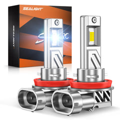 SEALIGHT H11/H9/H8 bulb, front view, direct-fit design for easy replacement