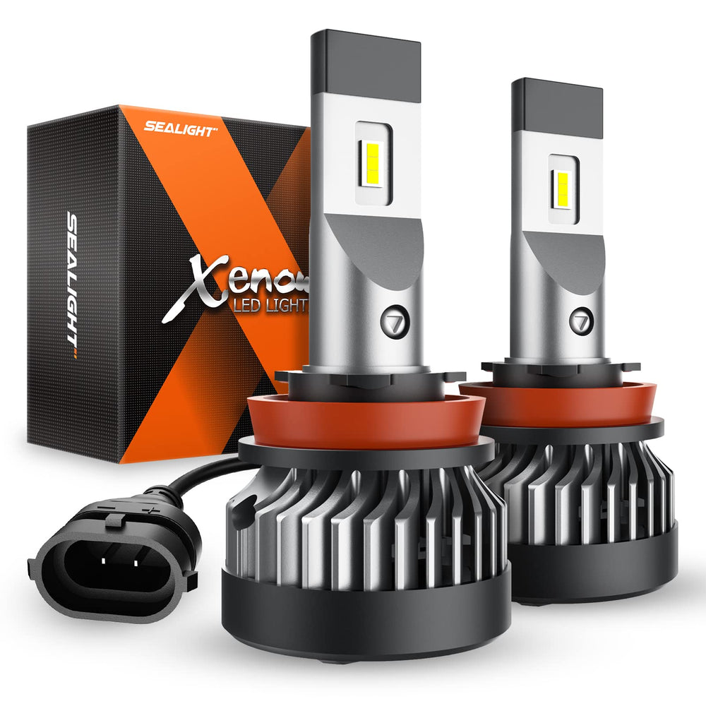 SEALIGHT H11 LED fog light bulbs in package for quick plug-and-play upgrade