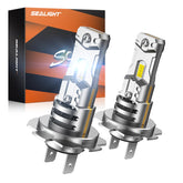 SEALIGHT H7 LED bulb S3 series with high brightness enhances night visibility.