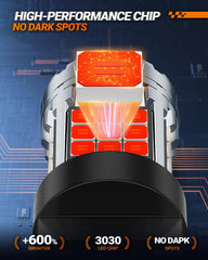 SEALIGHT 3157 red LED bulb with instant-on lighting for quick signaling.
