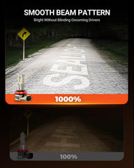 SEALIGHT 9005-H11 LED bulbs long-life design promises years of reliable daily use.