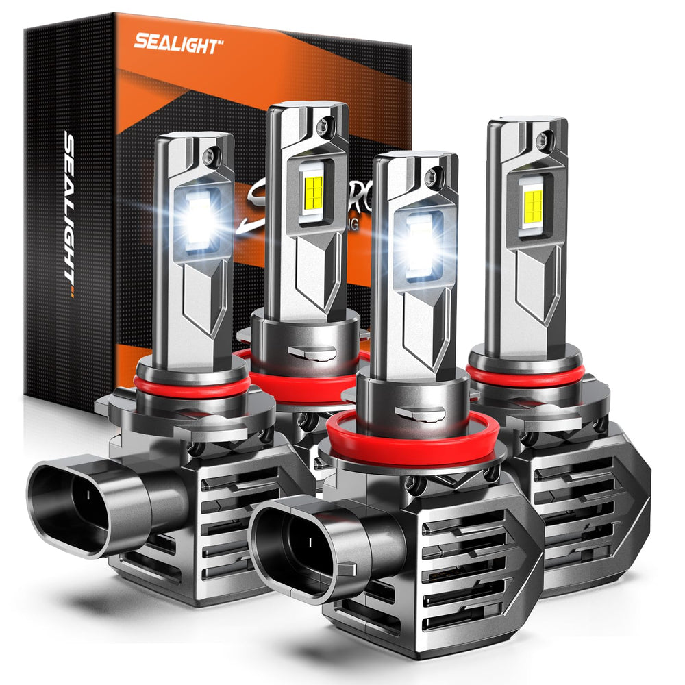 SEALIGHT S7S 9005/H11 fog lamps pack4 illuminate trails with exceptional brightness.