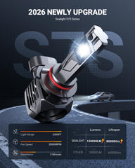 SEALIGHT S7S beam pattern closeup demonstrates wide, precise coverage.