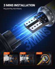 6500K cool white light enhances color contrast for safer maneuvering.