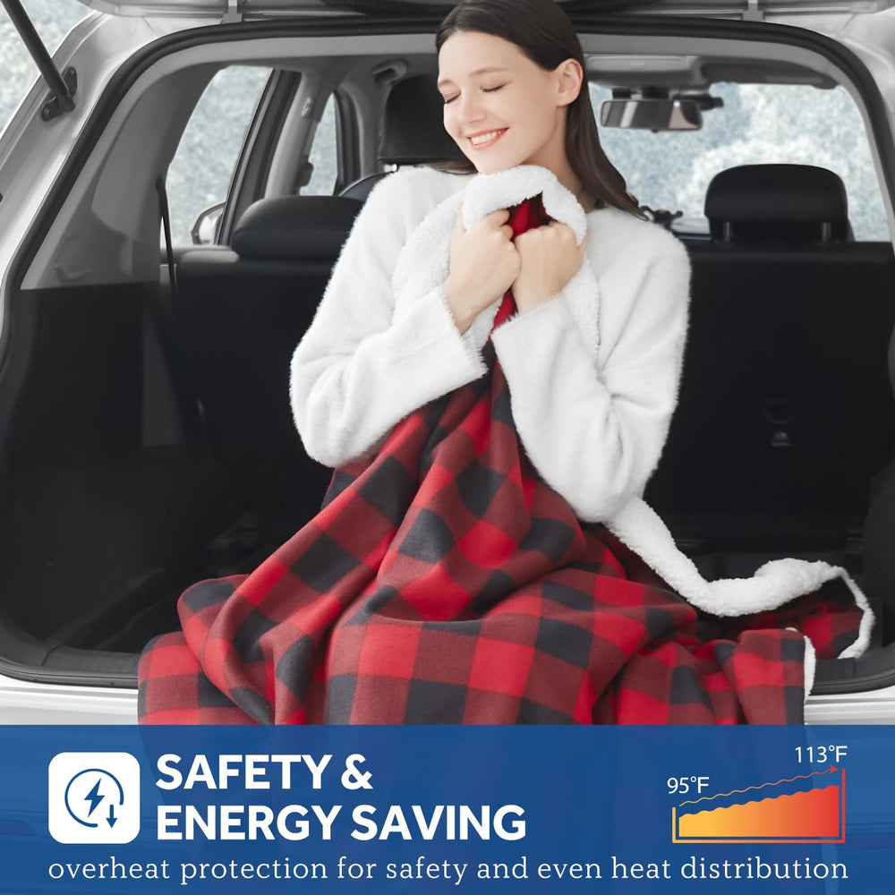 Sealy blanket with 85 inch cord allows flexible placement