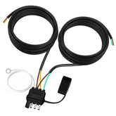 Seamaka 26ft 4-pin trailer harness with long-length wiring for RV and boat trailers.