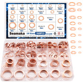 Seamaka 360pc copper crush washers for oil drain plugs, corrosion resistant and durable.
