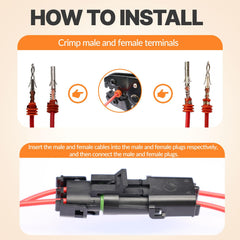 Seamaka brass terminals pack ensures durable, corrosion-resistant connections.
