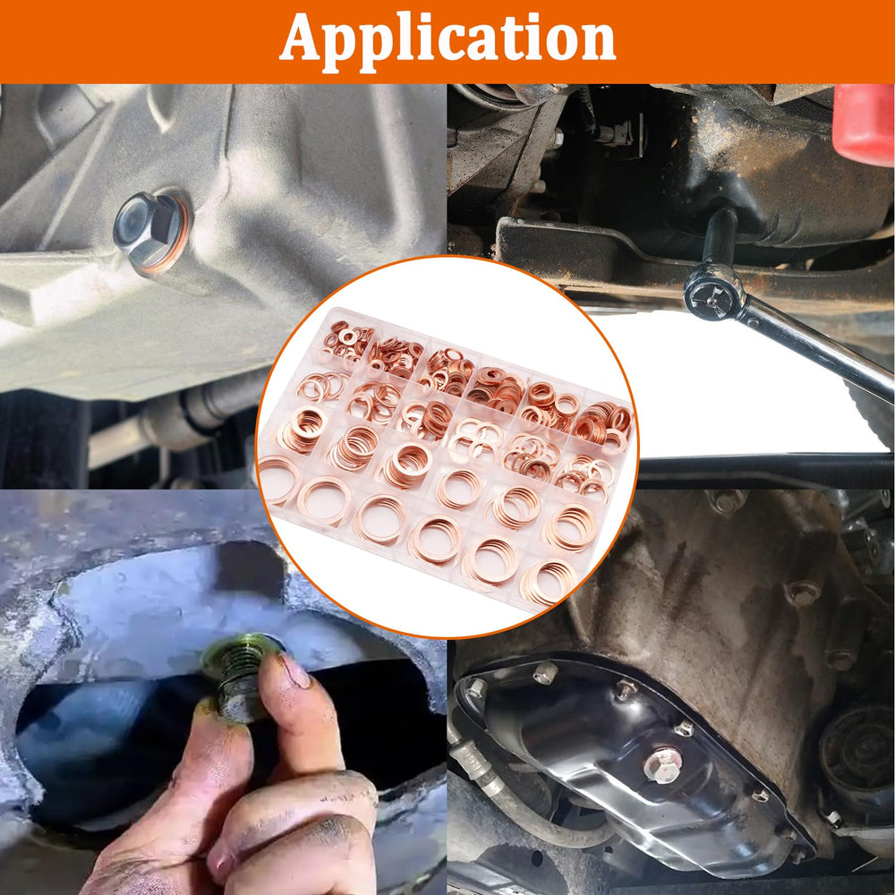 Copper construction resists corrosion and heat for durable sealing.