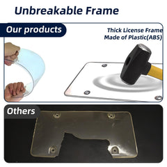 SEARART license plate cover universal-fit protects US and Canadian plates on many vehicles.