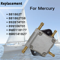SeaSierra Mercury 60HP outboard fuel pump delivers consistent flow