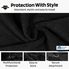 Seat Armour absorbent terry-velour seat towel guards seats from spills.