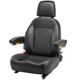 SEATIN universal tractor seat front view shows ergonomic contour for all-day comfort