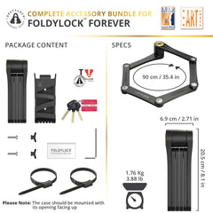 Seatylock FoldyLock Forever waterproof design, all-weather protection for city rides.