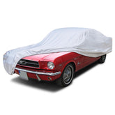 SEAZEN custom-fit Mustang cover folded for compact storage.