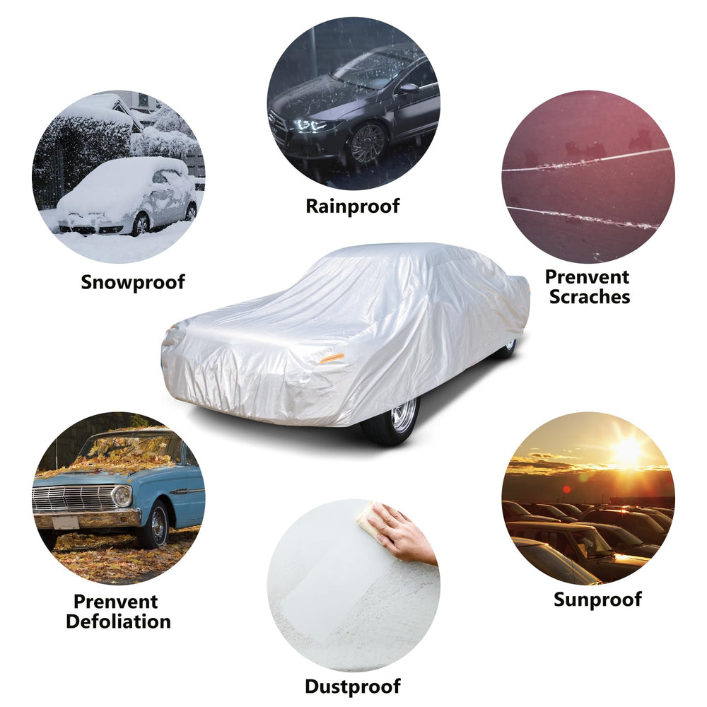 SEAZEN custom-fit Mustang cover soft inner lining prevents scratches.