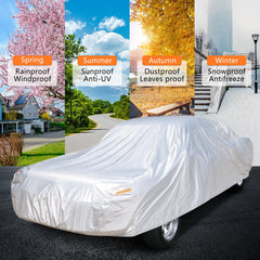 SEAZEN custom-fit Mustang cover waterproof fabric shields against moisture.