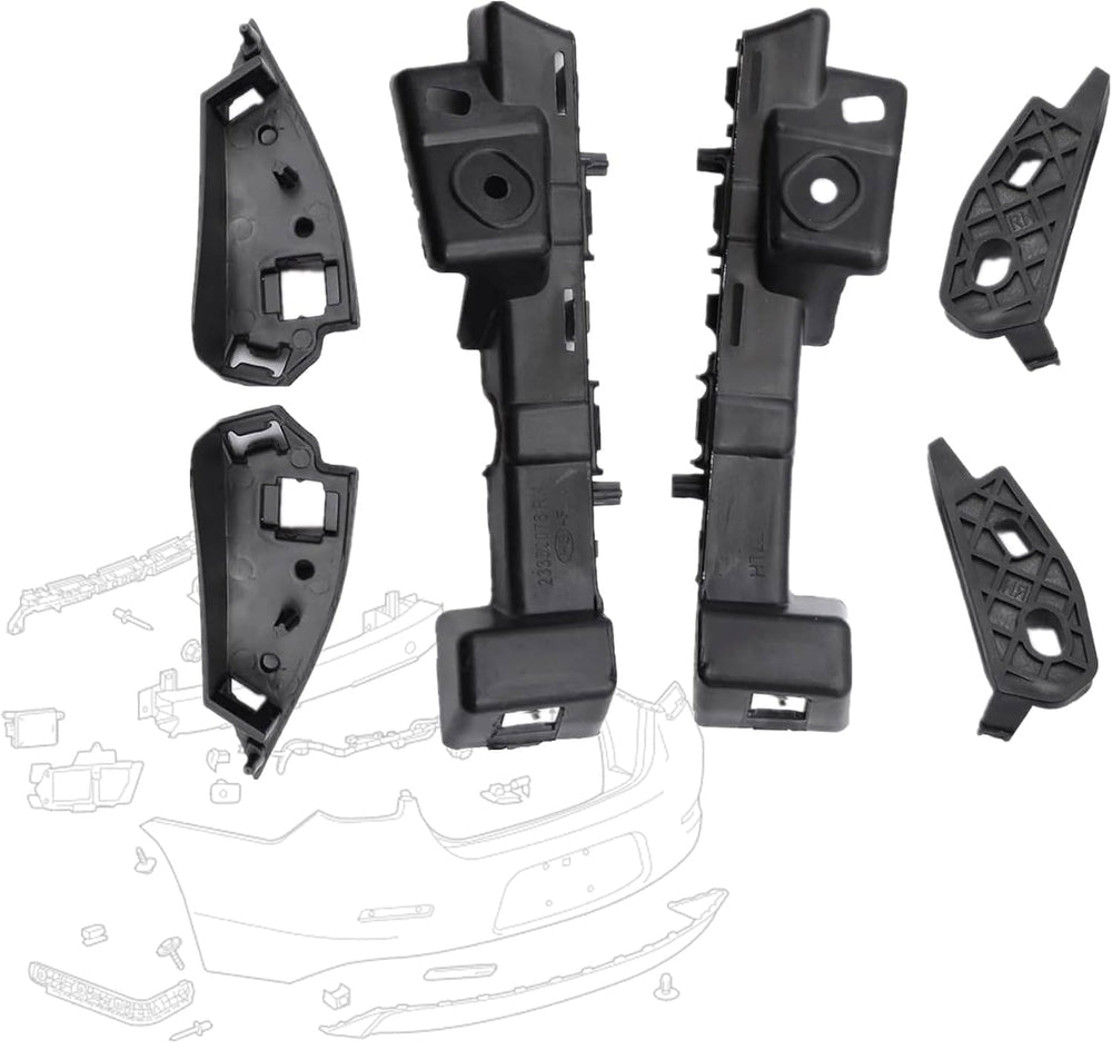 SecosAutoparts 20809859-20809860 bracket set closeup shows precise workmanship and robust construction.