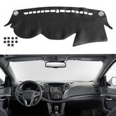 SecosAutoparts black line leather dash cover for Hyundai Sonata 2011-2014 shields glare
