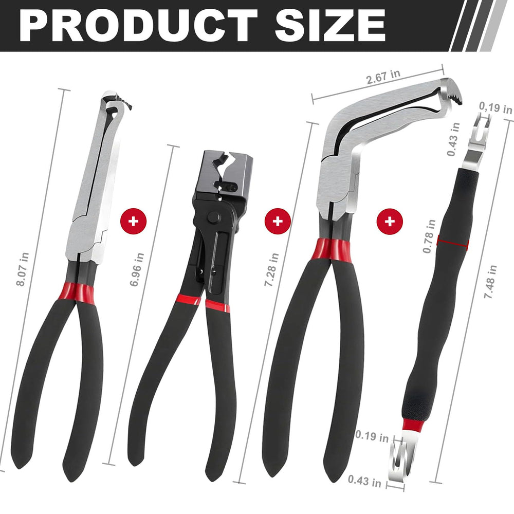 SecureElastic straight nose pliers ideal for direct connector pulling