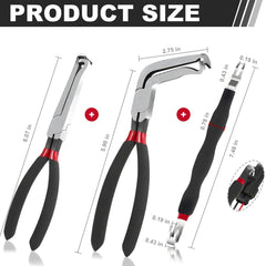 SecureElastic straight-nose pliers offering direct pulls with controlled force.