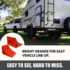 SECURITYMAN 4Pack wheel chocks stored for easy transport and rapid deployment.