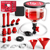 SEDY 22-piece no-spill coolant kit for clean refills and reduced mess.