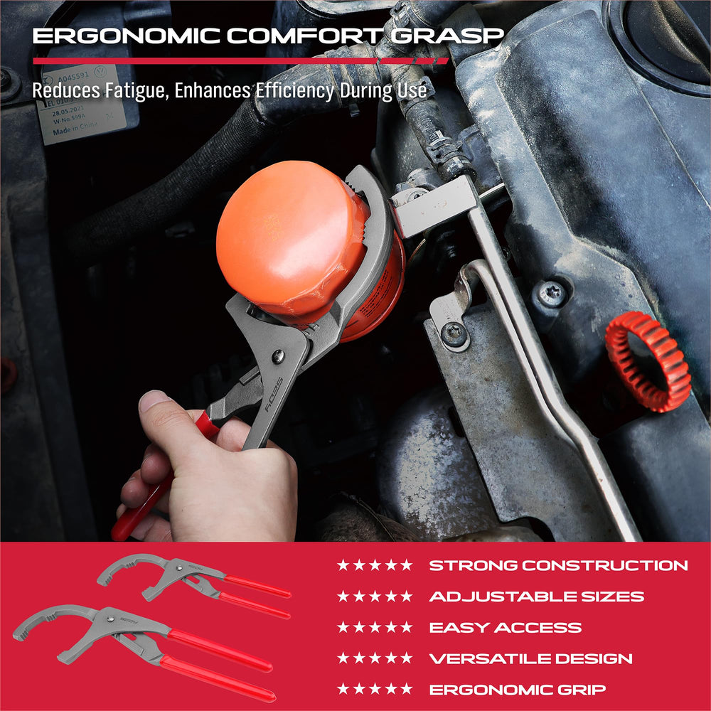 SEDY long handles improve leverage and keep hands cleaner during changes
