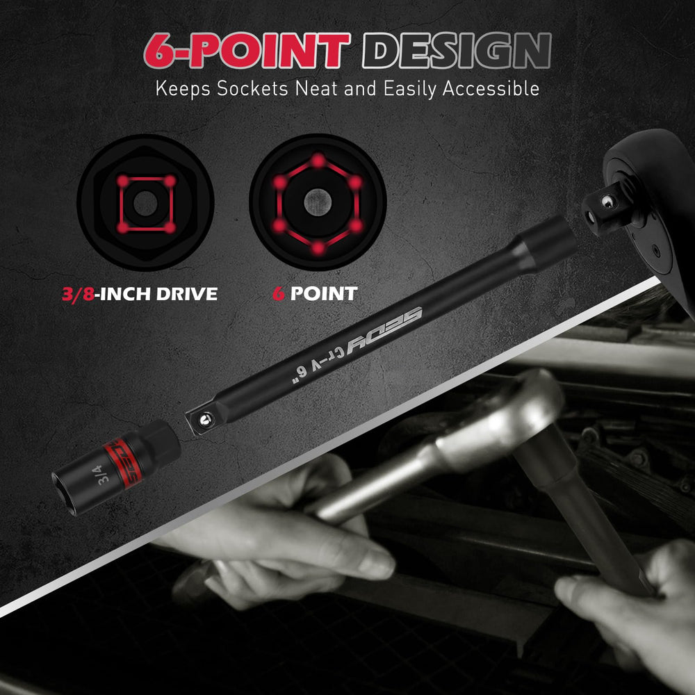 SEDY close-up shows six-point grip for secure fastener engagement.