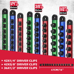 SEDY rails fit in a toolbox drawer for visibility.