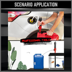 SEDY universal use transfer pump shown with varied containers