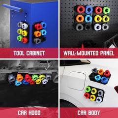 SEDY wide vehicle compatibility with color-coded adapters