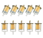 SEEBOO five-sixteen-inch fuel filter with a transparent shell for easy impurity visibility.