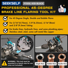 SEEKSELF 3/16-inch die block for precise single flares