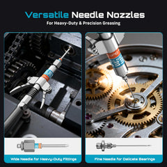 Seesii fine needle tip for precise lubrication of small bearings