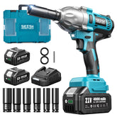 Seesii impact wrench front view showing compact durable body and easy grip benefit