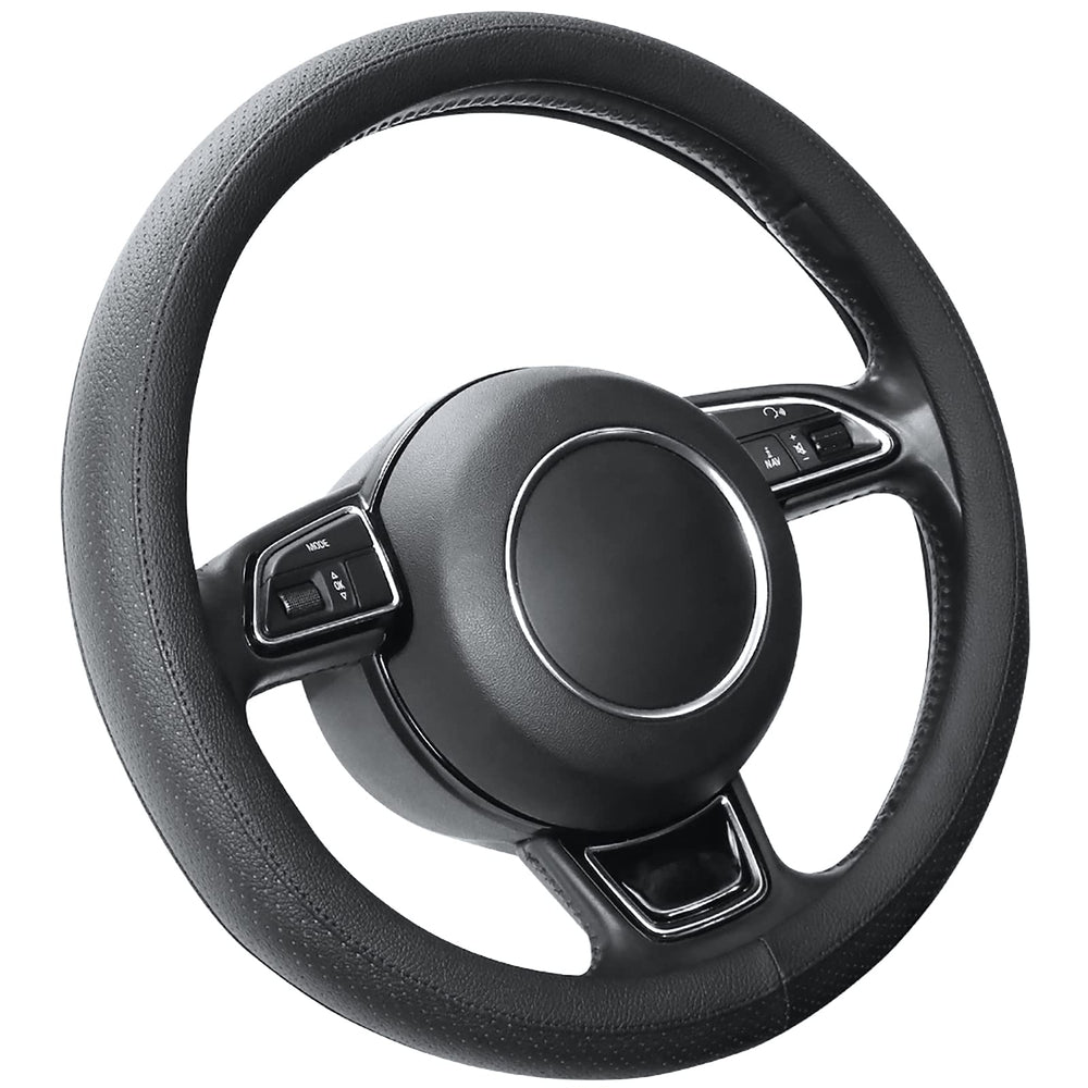 Polished black interior look complements various car interiors.