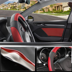 SEG Direct steering wheel cover on-civic wheel highlights non-slip grip