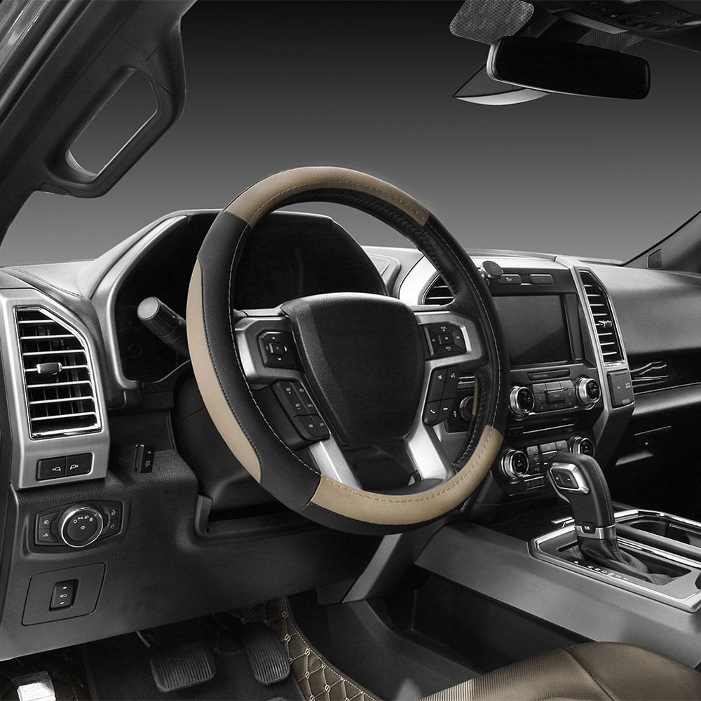 SEG Direct interior upgrade with black-beige styling for trucks and SUVs.