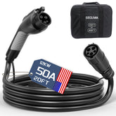 SEGUMA 50A 20ft J1772 extension cable for flexible home charging