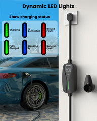 SEGUMA EV charger TFT display shows real-time charging data at a glance.
