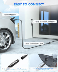 SEGUMA 21ft NACS extension cable ready for road trips and on-the-go charging.