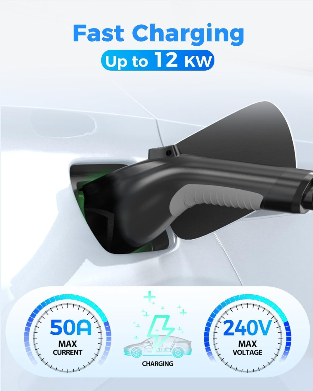SEGUMA J1772 inlet with silver plating improves conductivity and safety