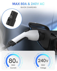 SEGUMA J1772 to Tesla adapter ports and labels for quick setup