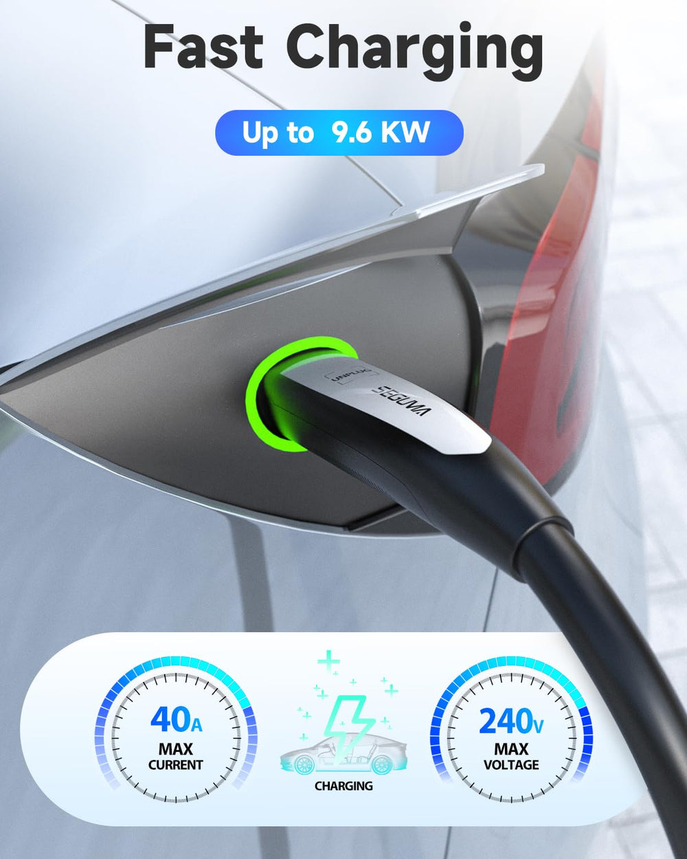 SEGUMA IP66-rated extension for all-weather Tesla charging