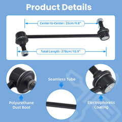 SegurVelo sway bar end link provides smoother rides with less vibration in turns.